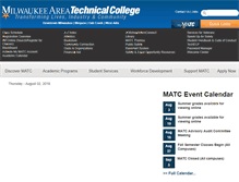 Tablet Screenshot of matc.edu