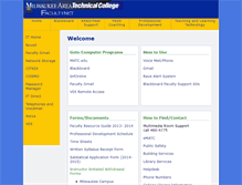 Tablet Screenshot of facultynet.matc.edu